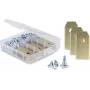 Delock Titanium-Coated Replacement Blades for Husqvarna, Gardena, Segway Robotic Lawnmowers, 30 Pieces