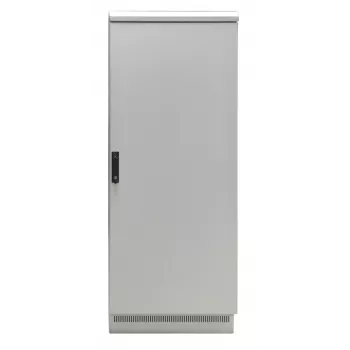 EFB Elektronik 19 inch IP55 Network Cabinet 24U 800x800 with Pre-Assembled Plinth, Light Grey RAL 7035