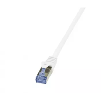 LogiLink PrimeLine Cat.6A/7 S/FTP PIMF Patch Cable, 600 MHz, 1.5 m, White