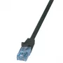 LogiLink Cat.6A U/UTP Patch Cable, 10m, Black, LSZH, 10Gbps