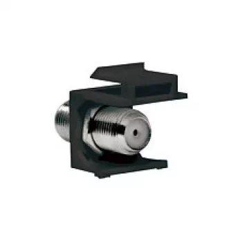 LogiLink NK0018B Keystone F-Type 75 Ohm Female-to-Female Coupler, Black