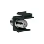 LogiLink NK0018B Keystone F-Type 75 Ohm Female-to-Female Coupler, Black