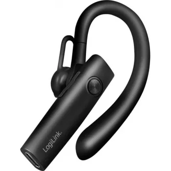LogiLink BT0078 Ear-Clip Bluetooth 5.4 Headset with Microphone, Black