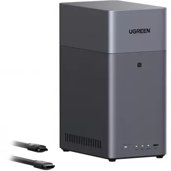 UGREEN DH2300 Bundle with 2x Seagate IronWolf NAS 4TB CMR (Black)
