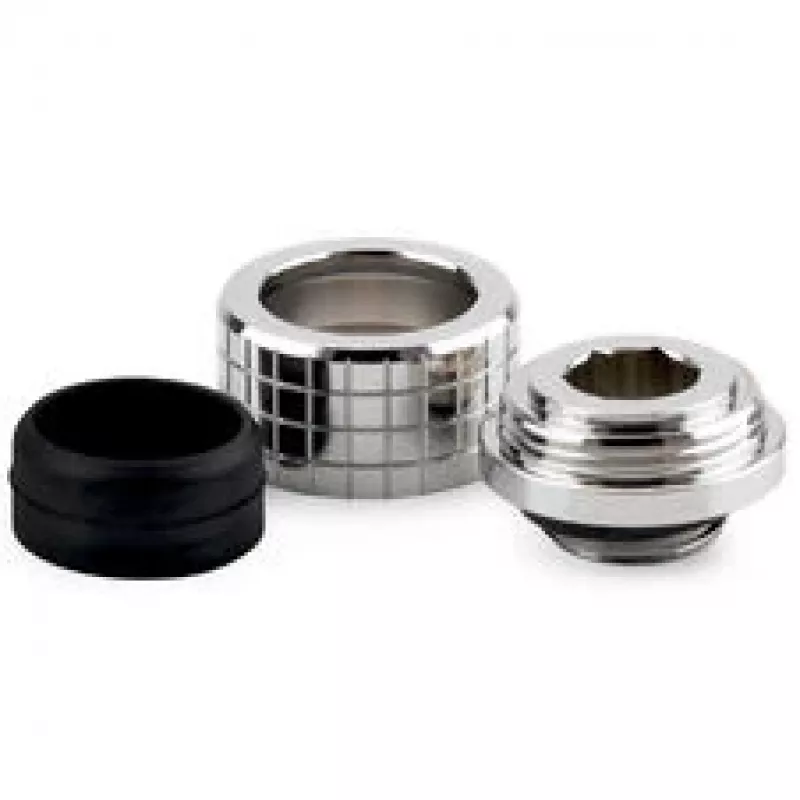 Thermal Grizzly DeltaMate Compression Fitting, Brass - Gloss Nickel, HT16