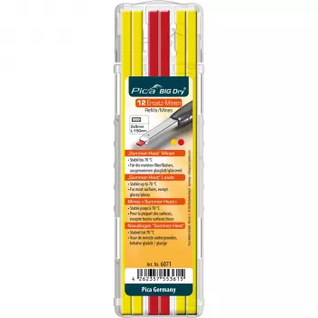Pica BIG DRY Refill Leads Summer Heat Edition Yellow/Red (12-Pack)