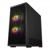 Fortron M330 Tempered Glass Mini Tower PC Case, Black