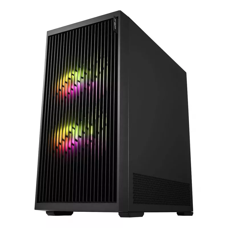 Fortron M330 Tempered Glass Mini Tower PC Case, Black