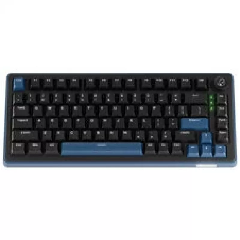 Ducky OK-M 75 Mechanical Gaming Keyboard, 75% Layout, Hot-Swappable, RGB, ANSI, KTT Wine Red Switches