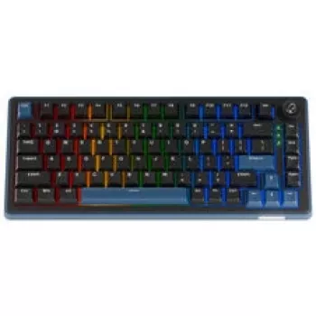 Ducky OK-M 75 Mechanical Gaming Keyboard, 75% Layout, Hot-Swappable, RGB, ANSI, KTT Wine Red Switches