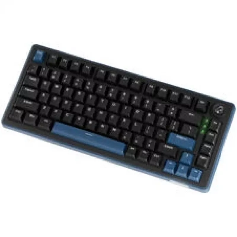 Ducky OK-M 75 Gaming Keyboard, 75%, Hot-Swappable, RGB, ANSI - KTT Baby Blue Switches