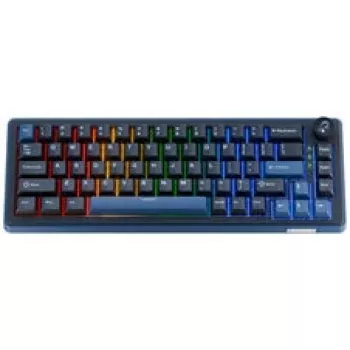 Ducky OK-M 65 Gaming Keyboard, 65%, Hot-Swappable, RGB, ANSI - KTT Wine Red Switches