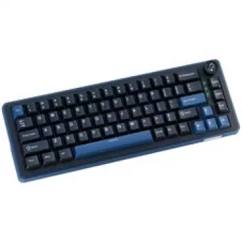 Ducky OK-M 65 Mechanical Gaming Keyboard, 65% Form Factor, Hot-Swappable, RGB Backlight, ANSI Layout, KTT Baby Blue Switches