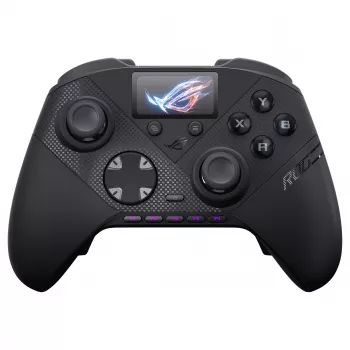 ASUS ROG Raikiri II Pro Tri-Mode Wireless Gaming Controller for PC, OLED Display, 4 Programmable Paddles, ESS DAC, Black