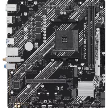 ASUS PRIME B550M-K WIFI AMD AM4 Micro-ATX Motherboard with Wi-Fi 5, DDR4, PCIe 4.0, HDMI, VGA