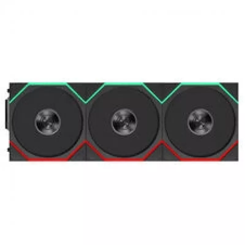 Lian Li UNI FAN TL FLEX Wireless ARGB Reverse Blade 120mm Fan 3-Pack with Controller, Black