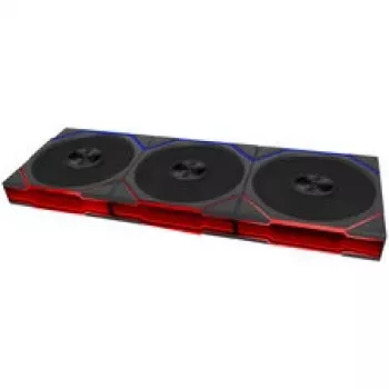 Lian Li UNI FAN TL FLEX Wireless ARGB Reverse Blade 120mm Fan 3-Pack with Controller, Black