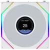 Lian Li UNI FAN TL120 LCD FLEX Wireless ARGB White 120mm Reverse Blade Case Fan