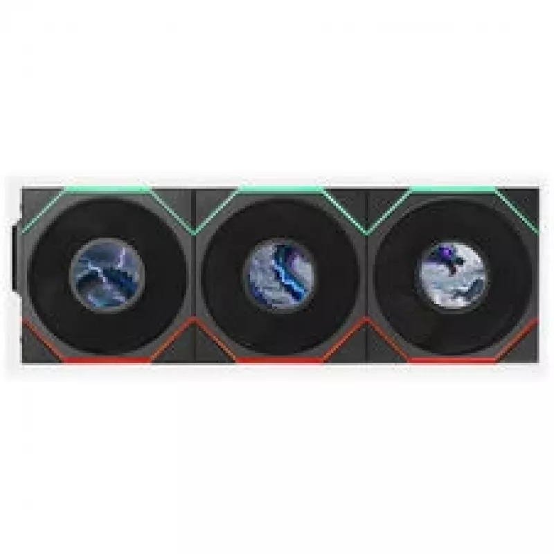 Lian Li UNI FAN TL LCD FLEX Wireless 120mm ARGB LCD Fan - Black, 3-Pack with Controller