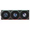 Lian Li UNI FAN TL LCD FLEX Wireless ARGB Reverse Blade 120mm Fan 3-Pack with Controller, Black