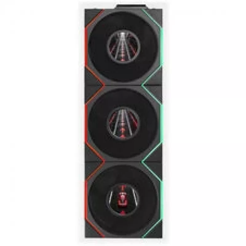 Lian Li UNI FAN TL LCD FLEX Wireless ARGB Reverse Blade 120mm Fan 3-Pack with Controller, Black