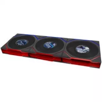 Lian Li UNI FAN TL LCD FLEX Wireless ARGB Reverse Blade 120mm Fan 3-Pack with Controller, Black