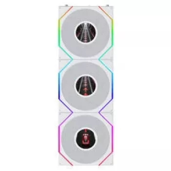 Lian Li UNI FAN TL120 LCD FLEX Wireless ARGB Reverse 3-Pack White 120mm Case Fan