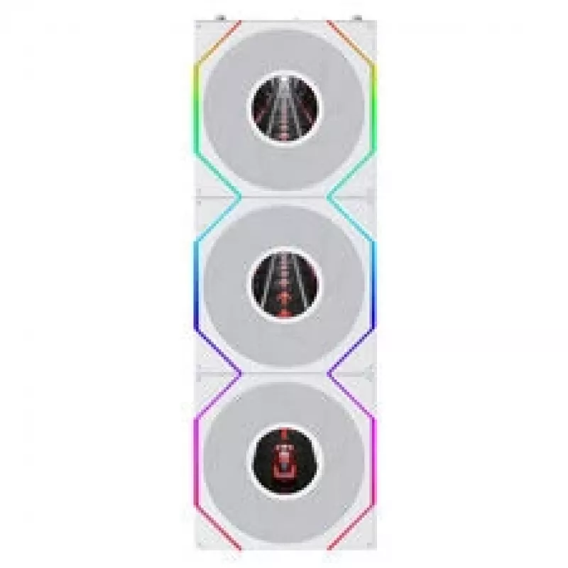 Lian Li UNI FAN TL120 LCD FLEX Wireless ARGB Reverse 3-Pack White 120mm Case Fan
