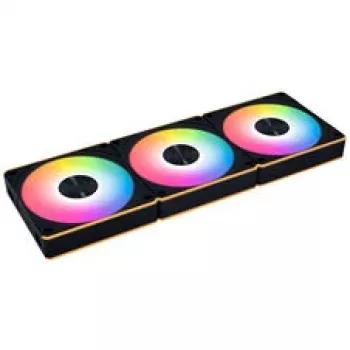 Lian Li UNI FAN CL FLEX Wireless ARGB Reverse Blade 120mm PWM Fan 3-Pack with Controller, Black