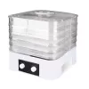 MEO MR-768 MAESTRO Food Dehydrator for Vegetables and Fruits, 520 W, 5 Trays, Adjustable Temperature 35-70°C, Timer up to 48h, White & Transparent