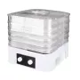 MEO MR-768 MAESTRO Food Dehydrator for Vegetables and Fruits, 520 W, 5 Trays, Adjustable Temperature 35-70°C, Timer up to 48h, White & Transparent