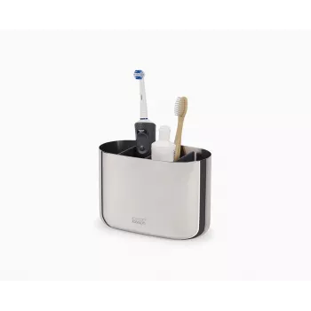 Joseph Joseph EasyStore Luxe Large Toothbrush Caddy Stainless Steel