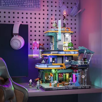 LUMIBRICKS Cyberpunk Neoncity - Apartment 1000-Piece Jigsaw Puzzle