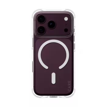 CARE by PanzerGlass Samba Case for iPhone 17/18 Pro Transparent White MagSafe
