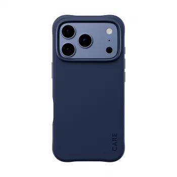 PANZERGLASS CARE Samba Case for iPhone 17/18 Pro - Italian Blue, MagSafe, Recycled TPU, 3.6m Drop Protection