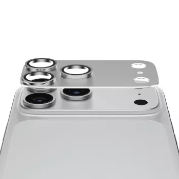 PanzerGlass Fender Camera Lens Protector for iPhone 15 Pro/15 Pro Max - Silver
