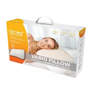 MDH VARIO PILLOW Profiled Orthopedic Pillow for Sleep – Memory Foam, Tencel Cover, Medium-Firm, Contoured Neck Support, Hypoallergenic