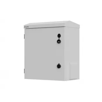 10 inch Wall/Pole Mount Rack Cabinet, IP55 Sealed, 420x300x500 mm, Grey, Assembled