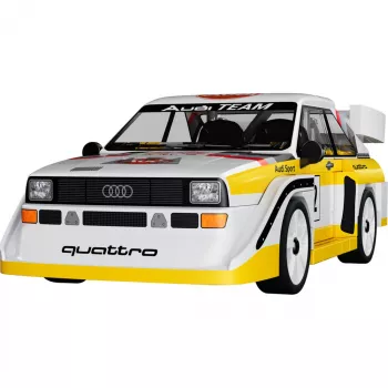 COBI Audi Sport quattro S1 E2 (1:35 Scale) Building Blocks Set - 225 Pieces, Pad-Printed, Movable Wheels
