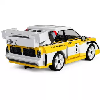 COBI Audi Sport quattro S1 E2 (1:35 Scale) Building Blocks Set - 225 Pieces, Pad-Printed, Movable Wheels