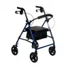 REH RF-610/N Four-Wheel Rollator Walker with 136 kg Capacity, Adjustable Height, and Folding Frame