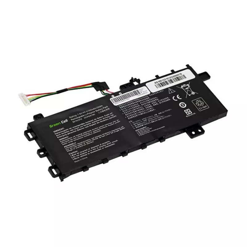 Green Cell AS165 Li-ion Battery for Asus VivoBook 15 – 7.7V 48Wh 6240mAh, Replaces B21N1818 C21N1818-1