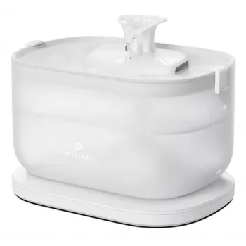 PETLIBRO DOCKSTREAM Wireless Pump Water Fountain for Cats and Small Dogs, 2.5L, Stainless Steel Tray, Ultra-Quiet, Dishwasher Safe