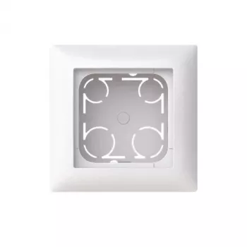 Busch-Jaeger Busch-balance SI Surface-Mounted 1-Gang Housing, High Profile, Studio White (RAL 9010), Halogen-Free, IP20