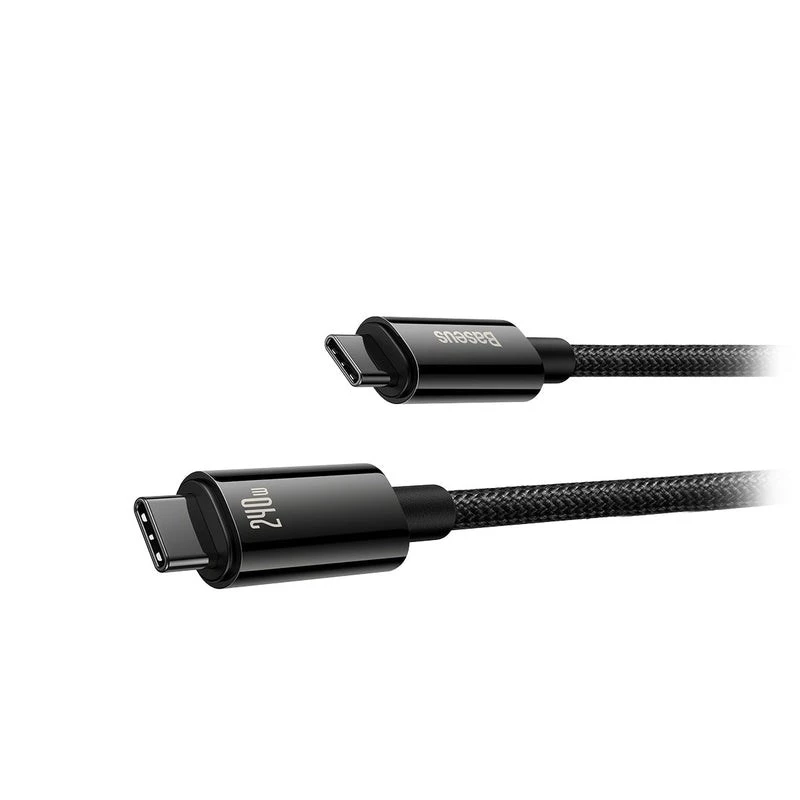 Baseus Tungsten Gold USB-C to USB-C 240W Fast Charging Cable 1m Black