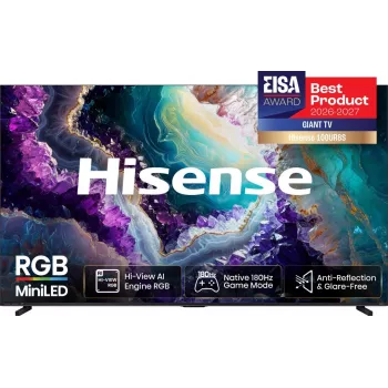 Hisense 100UR8DS 100 inch 4K UHD MiniLED Smart TV with 180Hz Panel, Dolby Vision IQ, Dolby Atmos, and VIDAA U7