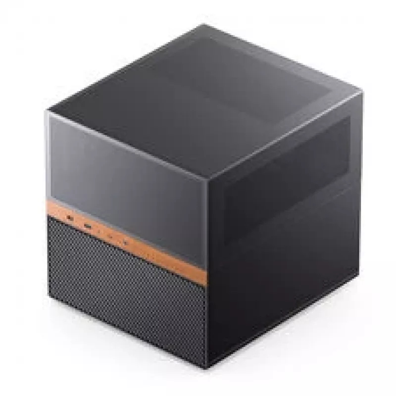 Jonsbo N6 NAS Cube Case, Micro-ATX, Steel/Mesh, Black