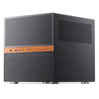 Jonsbo N6 NAS Cube Case, Micro-ATX, Steel/Mesh, Black