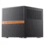 Jonsbo N6 NAS Cube Case, Micro-ATX, Steel/Mesh, Black