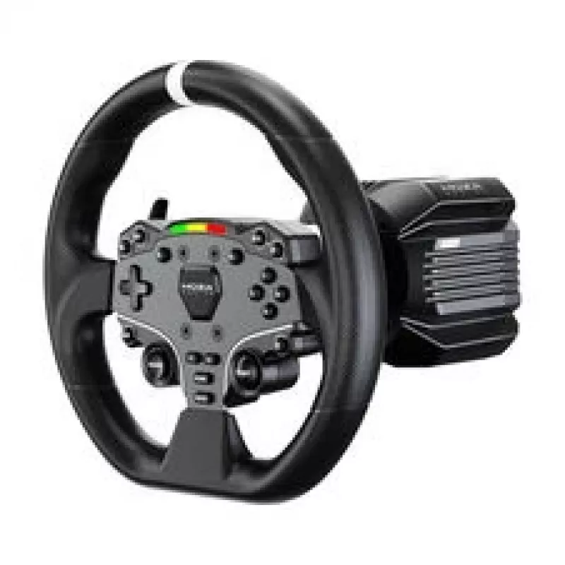 MOZA R5 Pro Racing Simulator - 5.5 Nm Direct Drive Wheelbase, 11-inch Leather Wheel, 2-Pedal Set